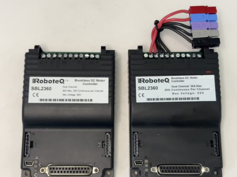 RoboteQ SBL2360 Dual-Ch Brushless DC Motor Controller 60V 30A Used
