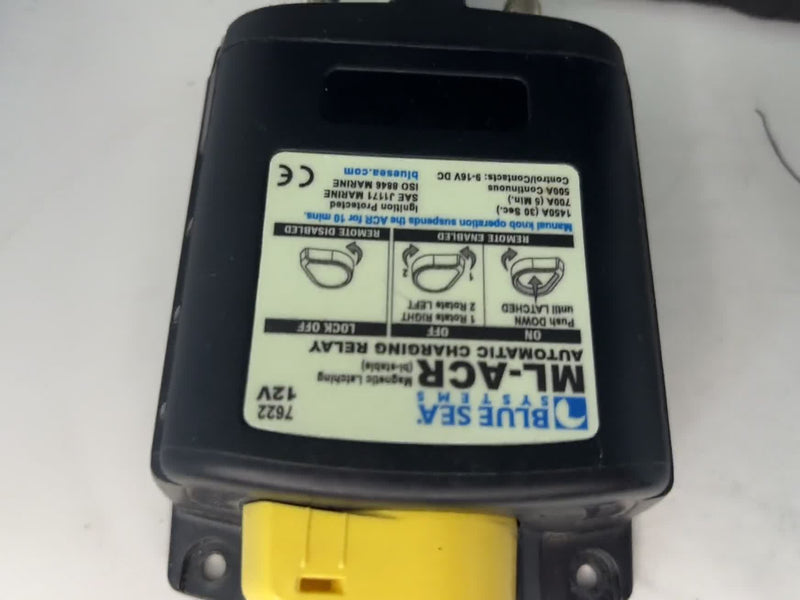 Blue Sea Systems ML-ACR 7622 12V Magnetic Latching Auto Charging Relay 500A