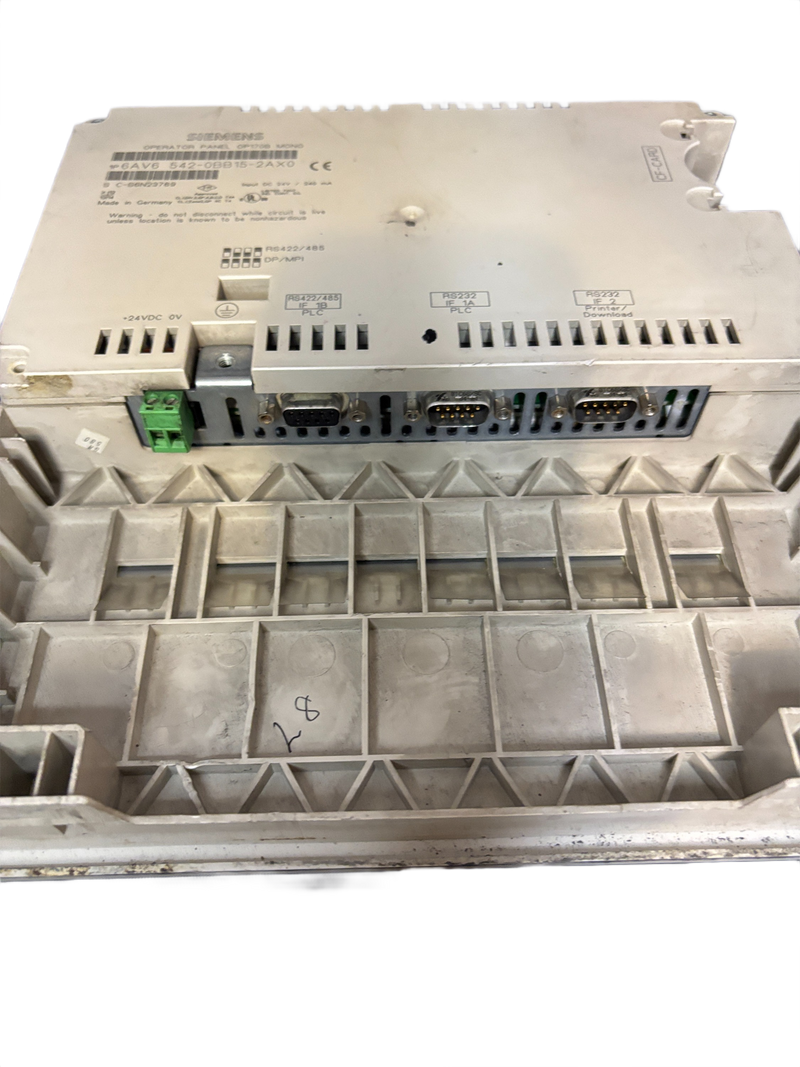 Siemens SIMATIC Panel OP170B MONO Operator Panel - 6AV6542-0BB15-2AX0