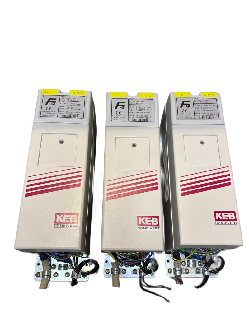 1x KEB COMBIVERT F4 Frequency Inverter 07.F4.C3D-1280/1.4 750W 1.8kVA 1-Phase