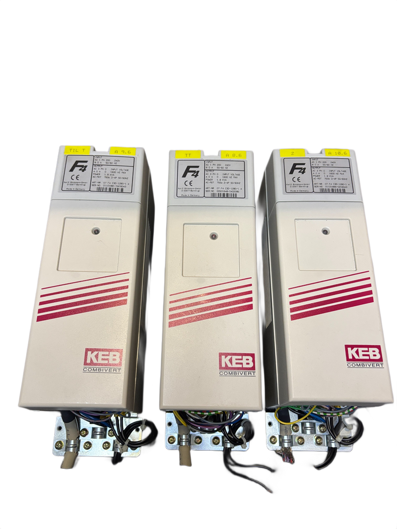 1x KEB COMBIVERT F4 Frequency Inverter 07.F4.C3D-1280/1.4 750W 1.8kVA 1-Phase