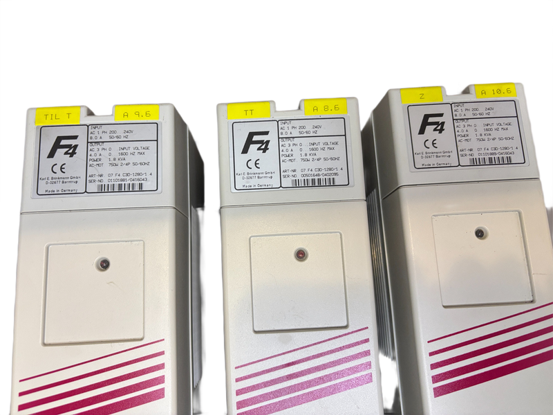 1x KEB COMBIVERT F4 Frequency Inverter 07.F4.C3D-1280/1.4 750W 1.8kVA 1-Phase