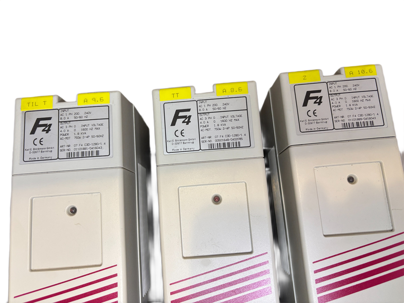 1x KEB COMBIVERT F4 Frequency Inverter 07.F4.C3D-1280/1.4 750W 1.8kVA 1-Phase