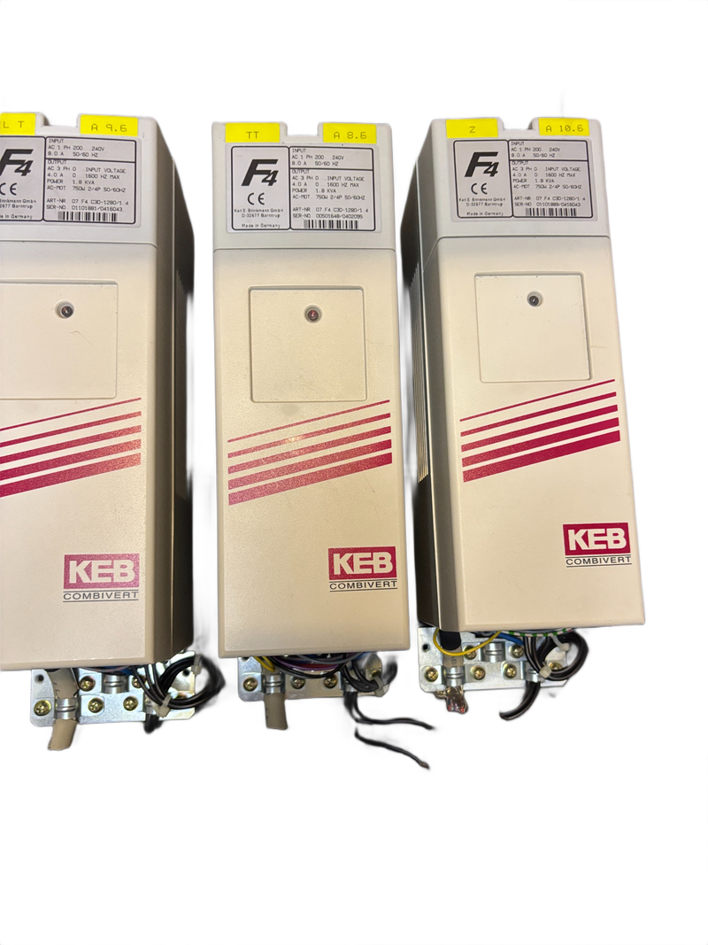 1x Genuine KEB Combivert F4 AC Drive 07.F4.C3D-1280/1.4 Made in Germany Used