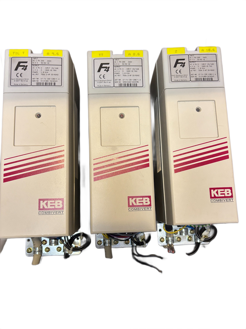 1x Genuine KEB Combivert F4 AC Drive 07.F4.C3D-1280/1.4 Made in Germany Used