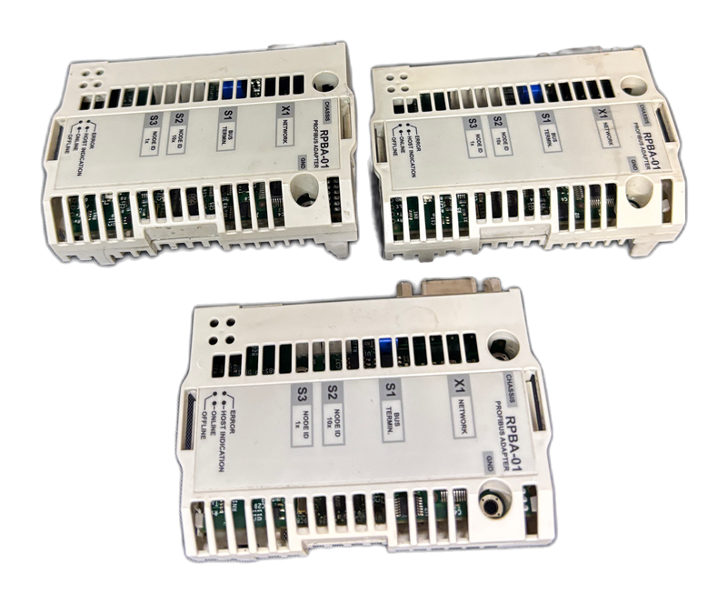 1x ABB RPBA-01 PROFIBUS DP Adapter Module ACS800 ACS550 ACH550 APPL 3.07 Used