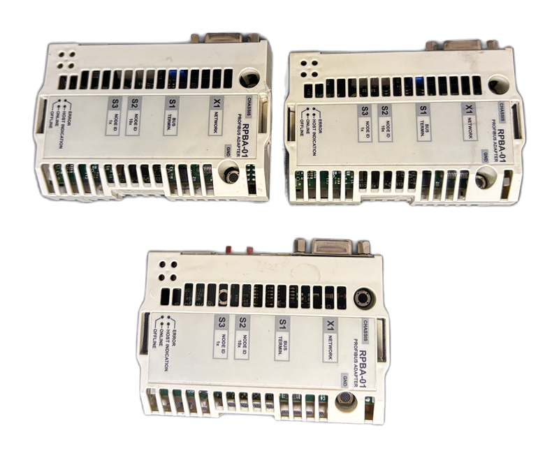 1x ABB RPBA-01 PROFIBUS DP Adapter Module ACS800 ACS550 ACH550 APPL 3.07 Used