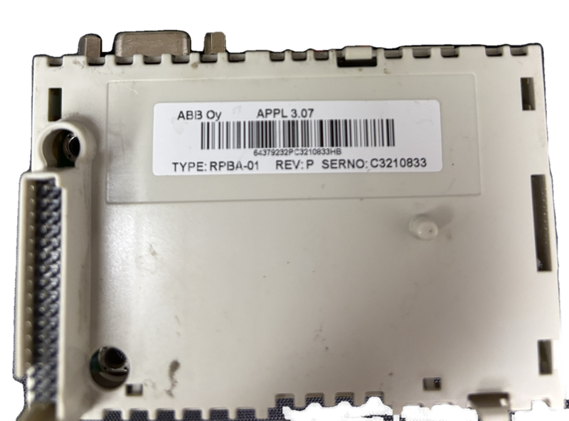1x ABB RPBA-01 PROFIBUS DP Adapter Module ACS800 ACS550 ACH550 APPL 3.07 Used