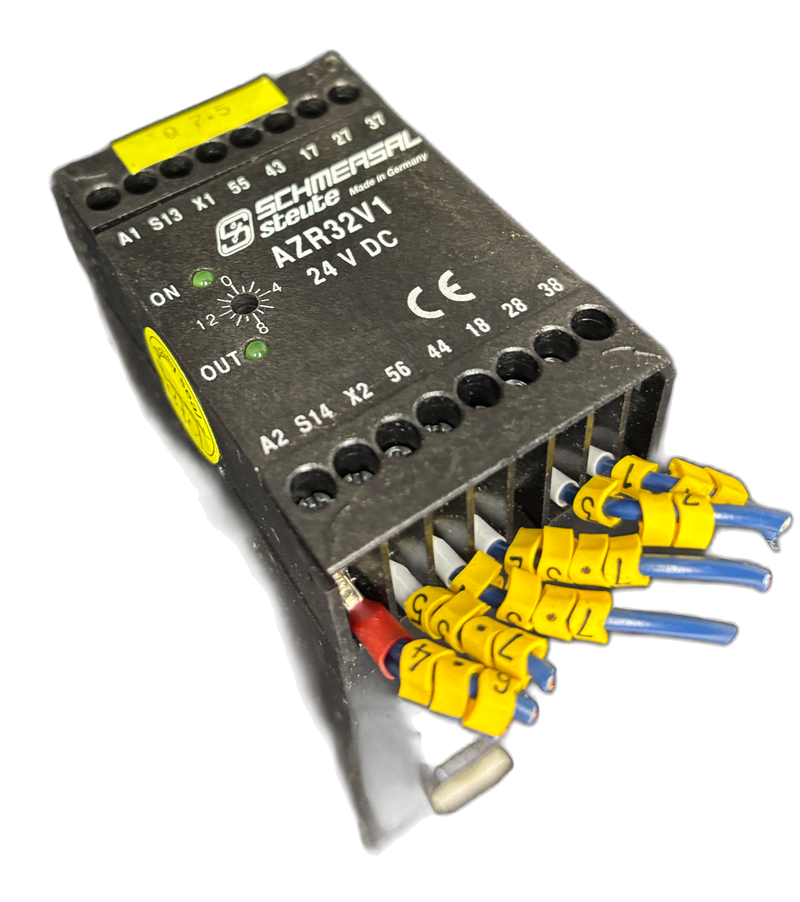 Schmersal AZR32V1 24VDC Safety Relay Output Expander 0-15s Drop-Out Delay Stop 1