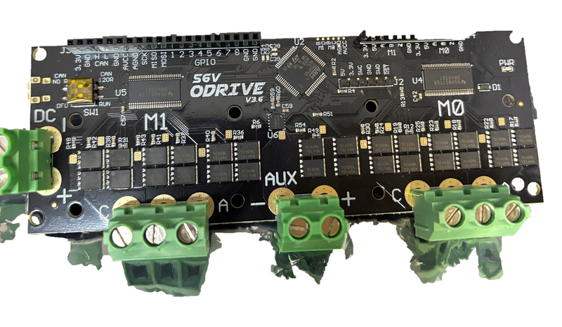 ODrive v3.6 56V Dual Motor BLDC FOC Controller Board 120A Peak CAN USB Robotics