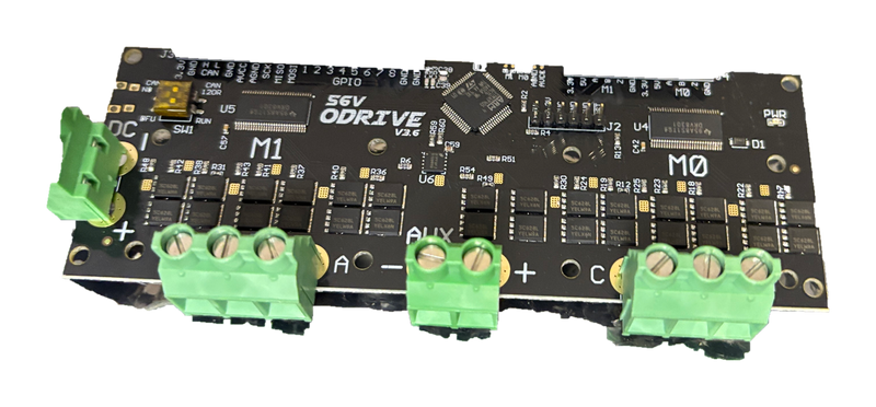 ODrive v3.6 56V Dual Motor BLDC FOC Controller Board 120A Peak CAN USB Robotics