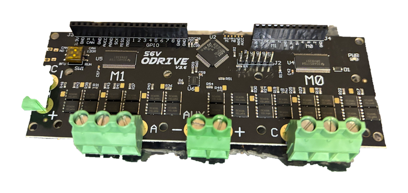 ODrive v3.6 56V Dual Motor BLDC FOC Controller Board 120A Peak CAN USB Robotics