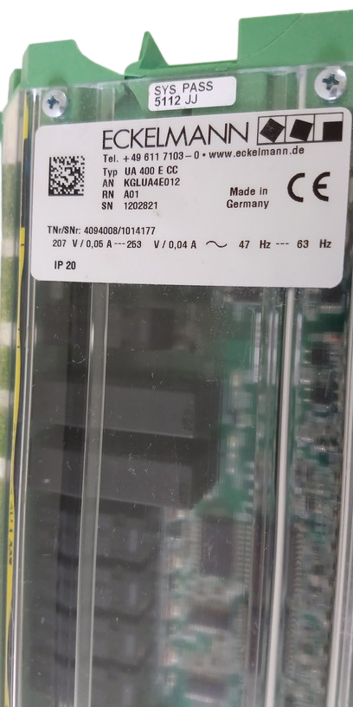 Eckelmann Analog Temperature Controller UA 400 E CC Series