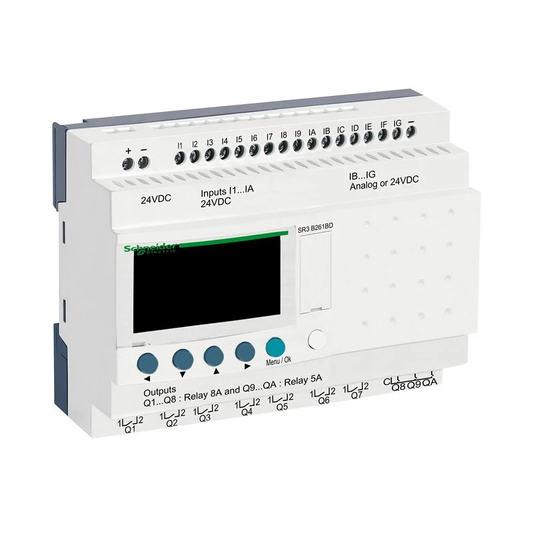 Schneider Electric SR3B261BD  modular smart relay Zelio Logic SR2 SR3, 26 IO, 24V DC