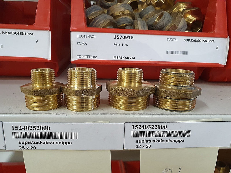 Brass Fittings Lot 14,000+ pcs | Messinkiosat Iso Erä