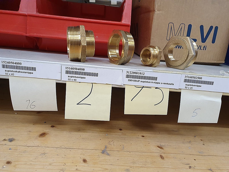 Brass Fittings Lot 14,000+ pcs | Messinkiosat Iso Erä