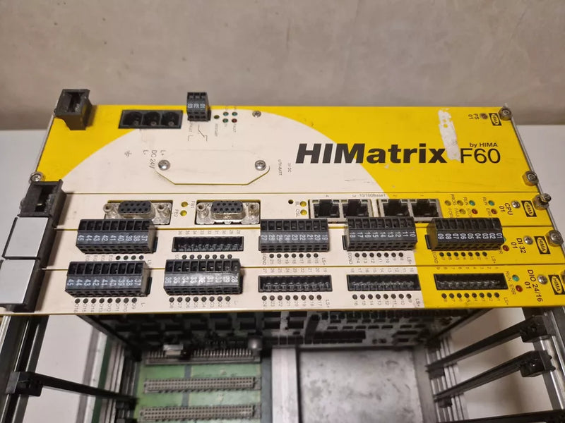 HIMA HIMAtrix F60 Power Supply + HIMA CPU 01 + DI 32 + DIO 24/16