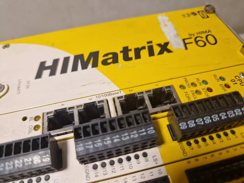 HIMA HIMAtrix F60 Power Supply + HIMA CPU 01 + DI 32 + DIO 24/16