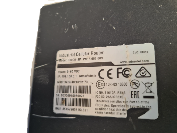 Robustel Industrial Cellular Router R3000-3P