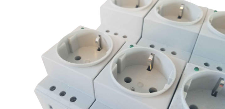 Contaclip STD-TS/LED 3196/2 16A 250VAC Switchgear cabinet socket with LED