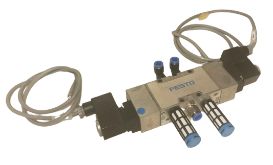 Festo Pneumatic Solenoid Valve w/ Coil MFH-5/3G-1/4-B 19787 Valve function