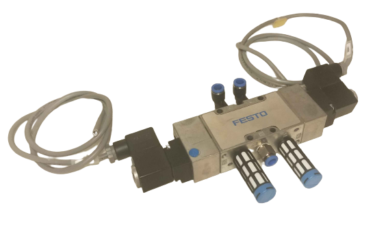 Festo Pneumatic Solenoid Valve w/ Coil MFH-5/3G-1/4-B 19787 Valve function
