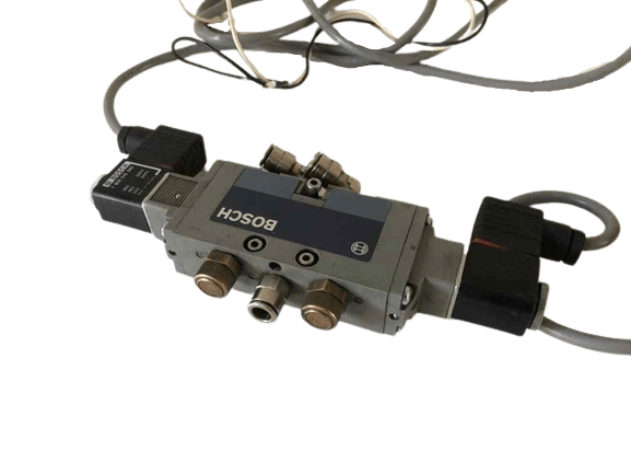 BOSCH REXROTH pneumatic valve No. 0820023602 + 2x coils 1824210243 - A1 Customer