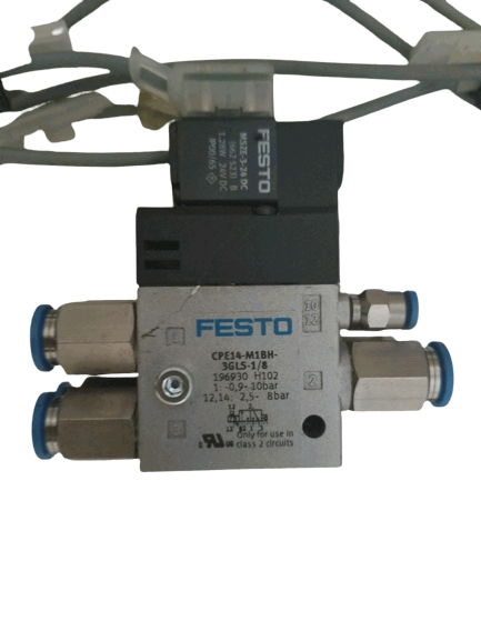 Lot of 6 Festo CPE14-M1BH-3GLS-1/8 Solenoid Pilot Valve CPE Series 24V dc