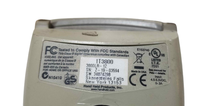 Lot of 5 Bar code reader Honeywell HandHeld Products IT3800 and Pan Code