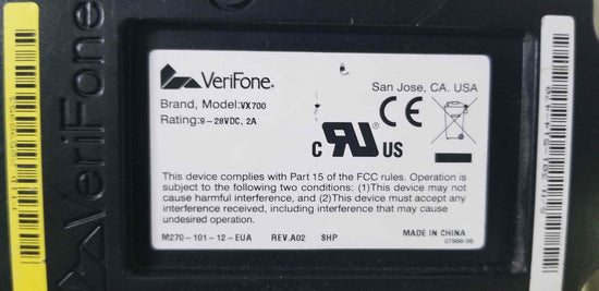 Verifone SCR710 Secure Card Reader M090-719-00-RB 12VDC