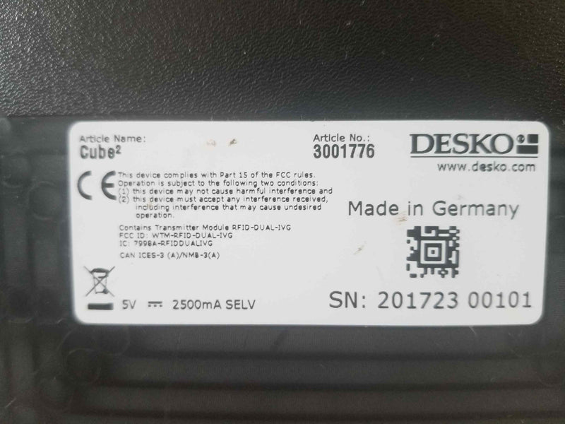 Desko Cube2 Scanner Article No 30001776 DESKO PENTA Scanner® Cube