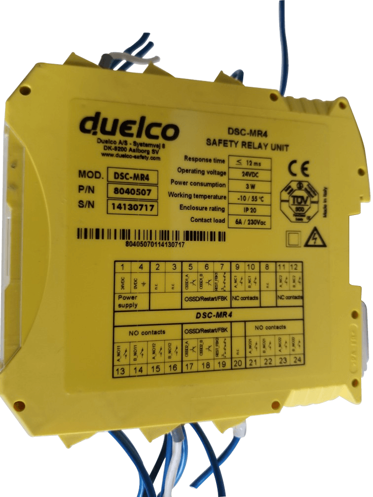 Duelco DSC-M1 Safety controller + Safety relay DSC-MR4