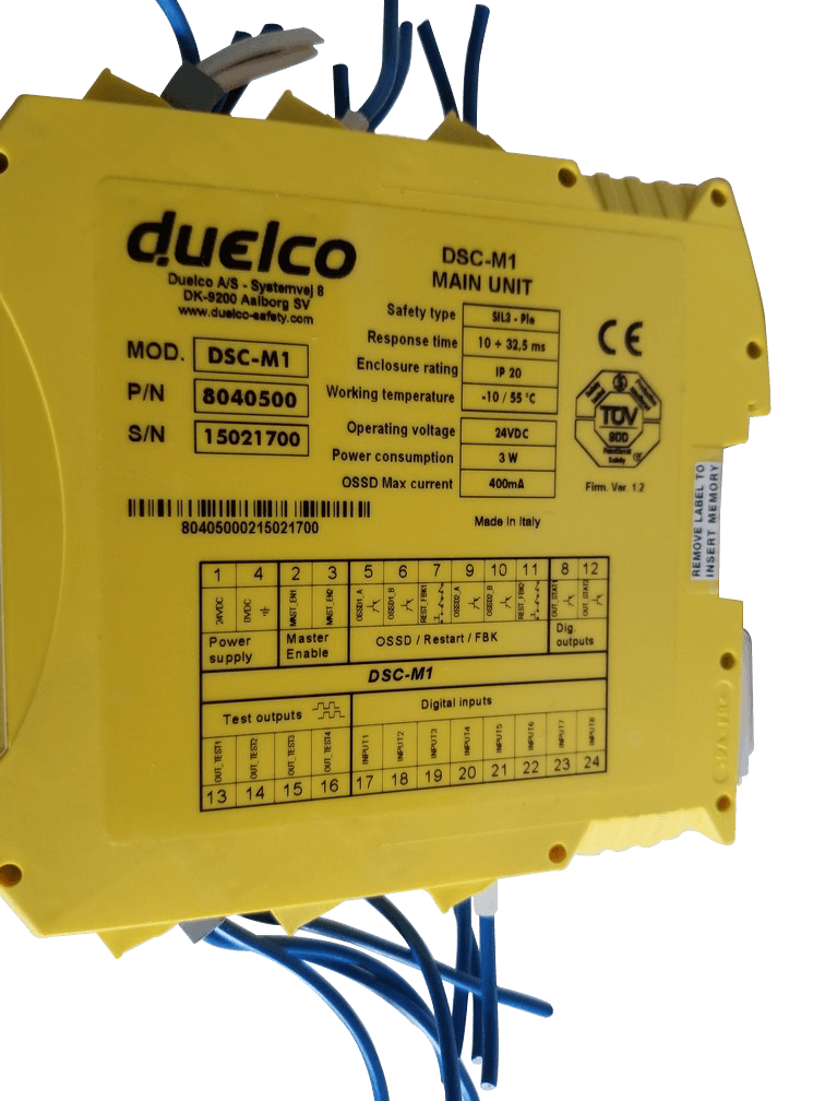 Duelco DSC-M1 Safety controller + Safety relay DSC-MR4