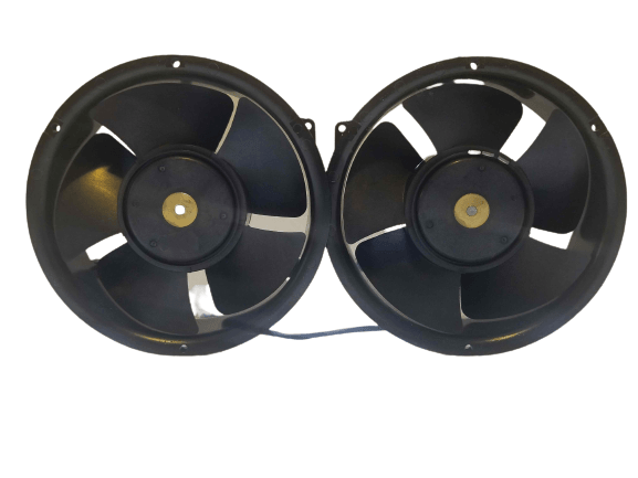 2x Fan Nidec Betasl BKV 301 216/77 24VDC 1.40A - A1 Customer