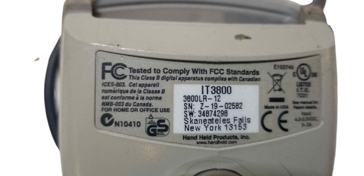 Lot of 5 Bar code reader Honeywell HandHeld Products IT3800 and Pan Code