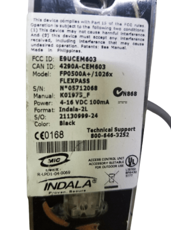 ABLOY INDALA FlexPass RFID Card reader (125 KHz) Module FP0500A - A1 Customer