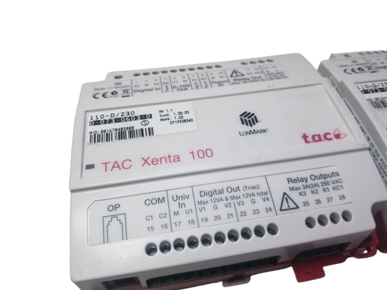 Tac Controller Schneider Electric TAC Xenta 110-D/230 LonMark Dual Zone Controller