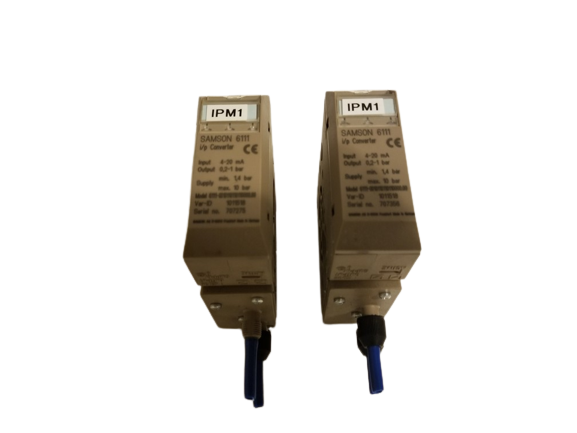 2x Samson Type 6111 i/p Converter ELECTROPHEUMATIC 4-20mA 0.2-1.0 BAR