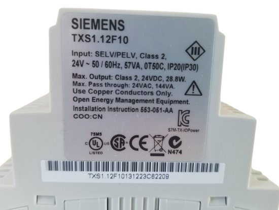 Siemens Energy Controller TXI2.Open TXM1.16D TXM1.6R TXM1.8U Modules