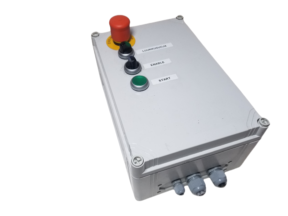 Control Box with E-Stop And Mean Well DR-120-24 Power Supply