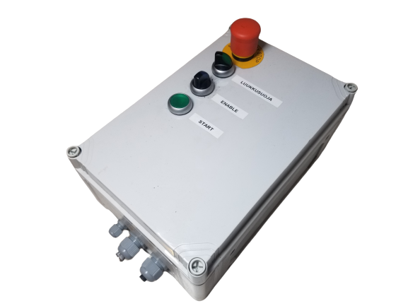 Control Box with E-Stop And Mean Well DR-120-24 Power Supply