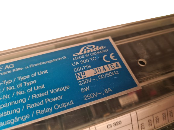 Linde Ua 300 TC Cooler Controller  Part No 855719
