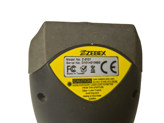 ZEBEX Z-3101 Handheld CCD Scanner serial port s/n D101H210593