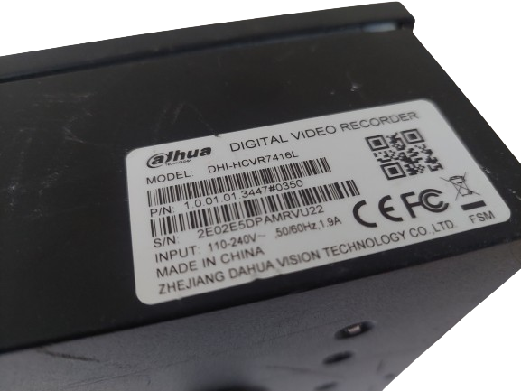 Alhua Digital Video Recorder Model DHI-HCVR7416L