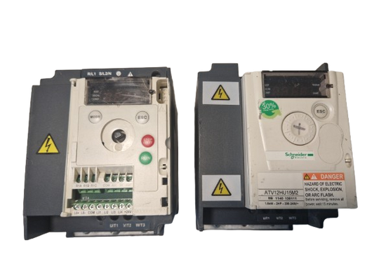 1x Schneider Electric ATV12HU15M2 variable speed drive With Heat Sink