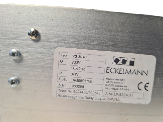 Eckelmann VS 3010 controller Art.Nr LIVS301011