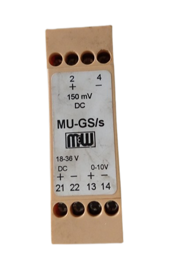 MULLER & WEIGERT MU-GS/s ISOLATION TRANSDUCER for PROCESS CONTROL