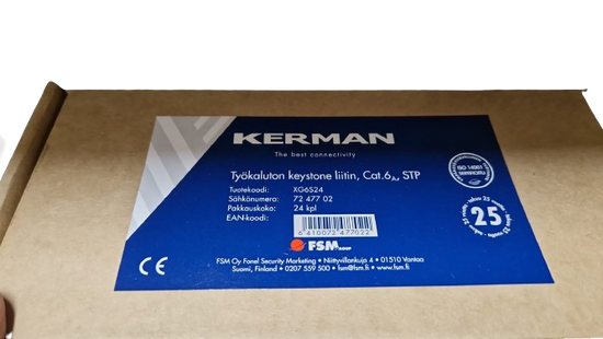 Kerman XG6S24 Toolless Keystone Connector CAT6 STP