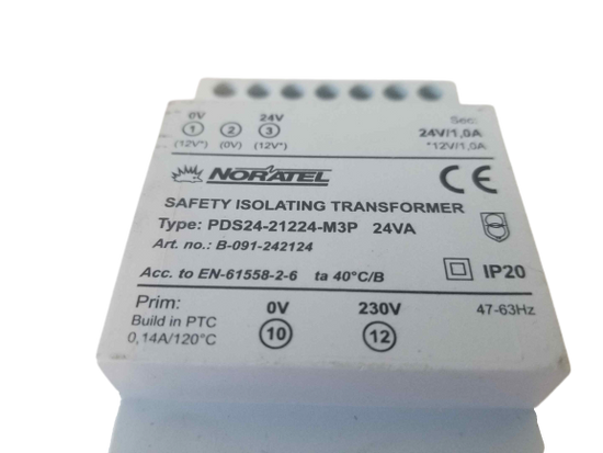 Noratel Safety Isolating Transformer  PDS24-21224-M3P 24VA