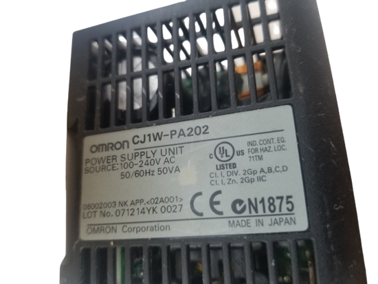 thumbnail image 2 of New In Box Omron CJ1W-PA202 Power Supply Module For PLC 2 of 5